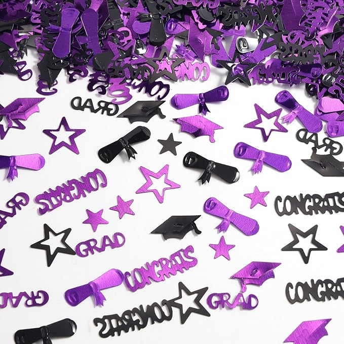 Congrats Grad Graduation Confetti Party Table Scatter Decoration