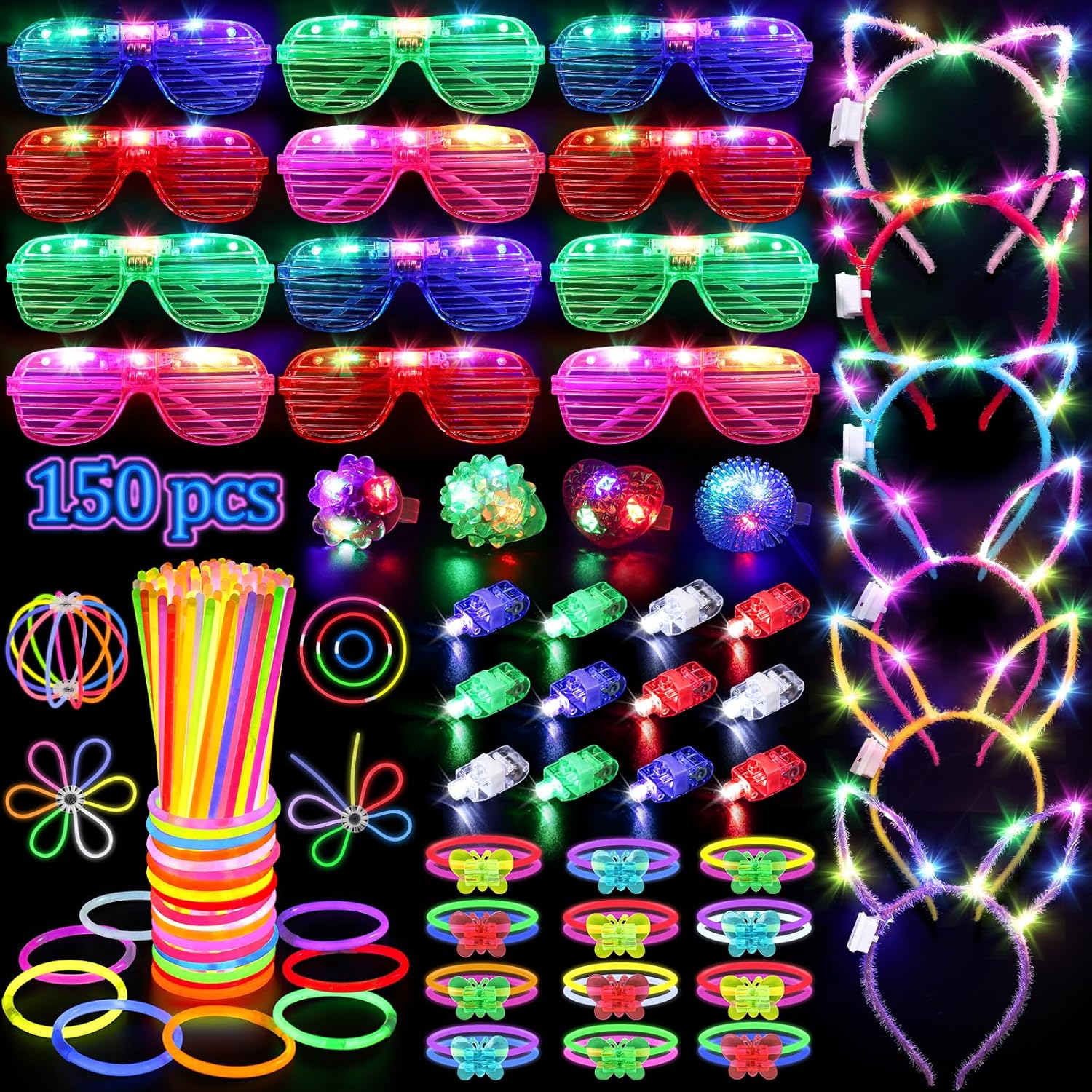 LED Glow in the Dark Party Supplies