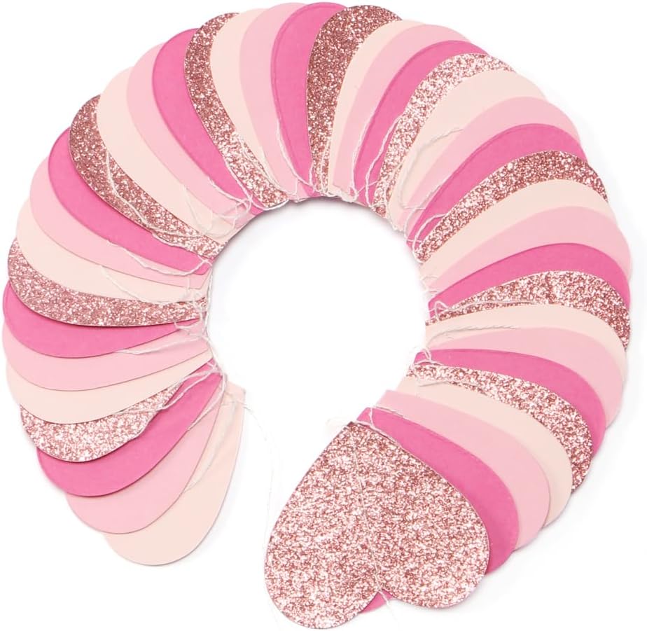 Heart Shape Hanging Decoration Streamers Banner