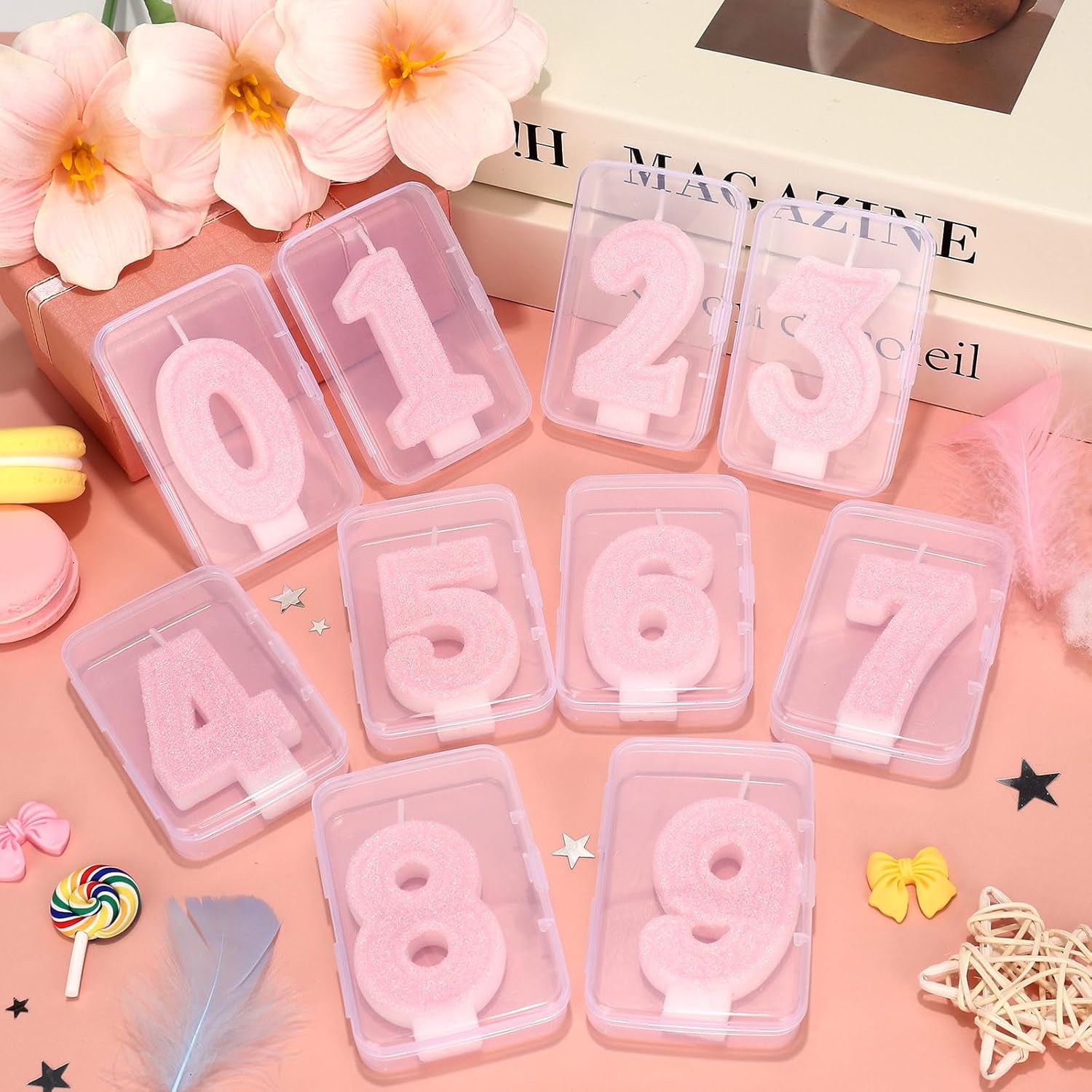 Cute Number Birthday Cake Candle