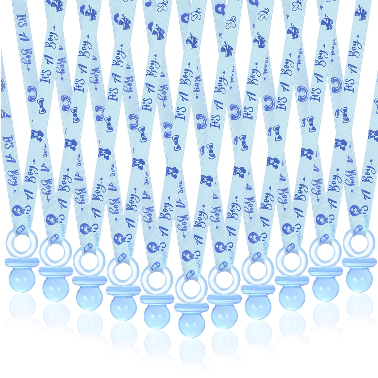 Baby Shower Acrylic Pacifiers Necklace